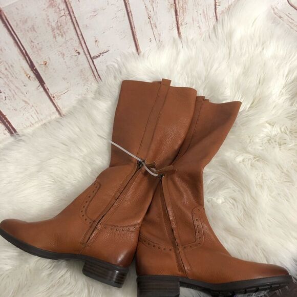Sam Edelman NWOT prina brown leather riding boots - Picture 8 of 14